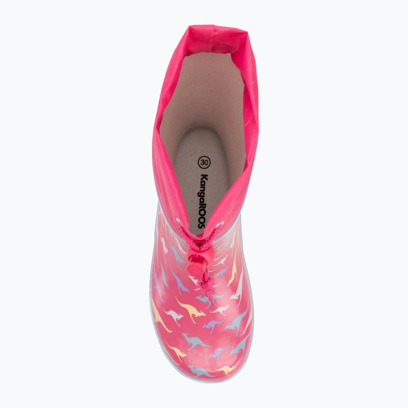KangaROOS K-Summerrain fandago pink/kangaroo children's wellingtons 5
