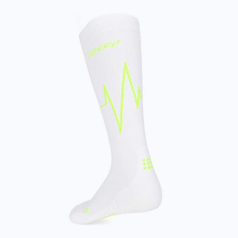 CEP Heartbeat women's compression running socks white WP20PC2 2