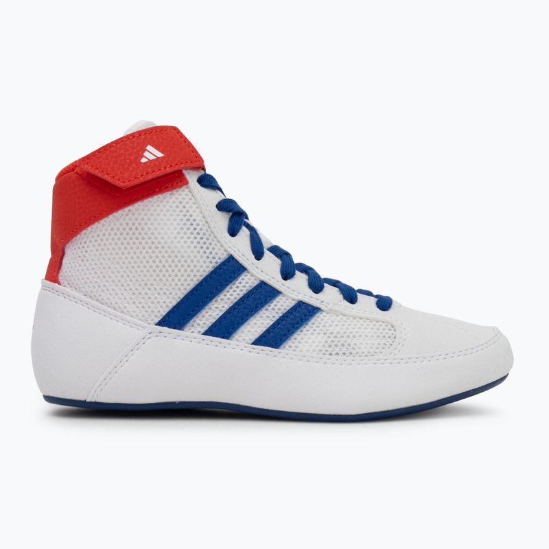 adidas Havoc children's wrestling shoes white blue red 2