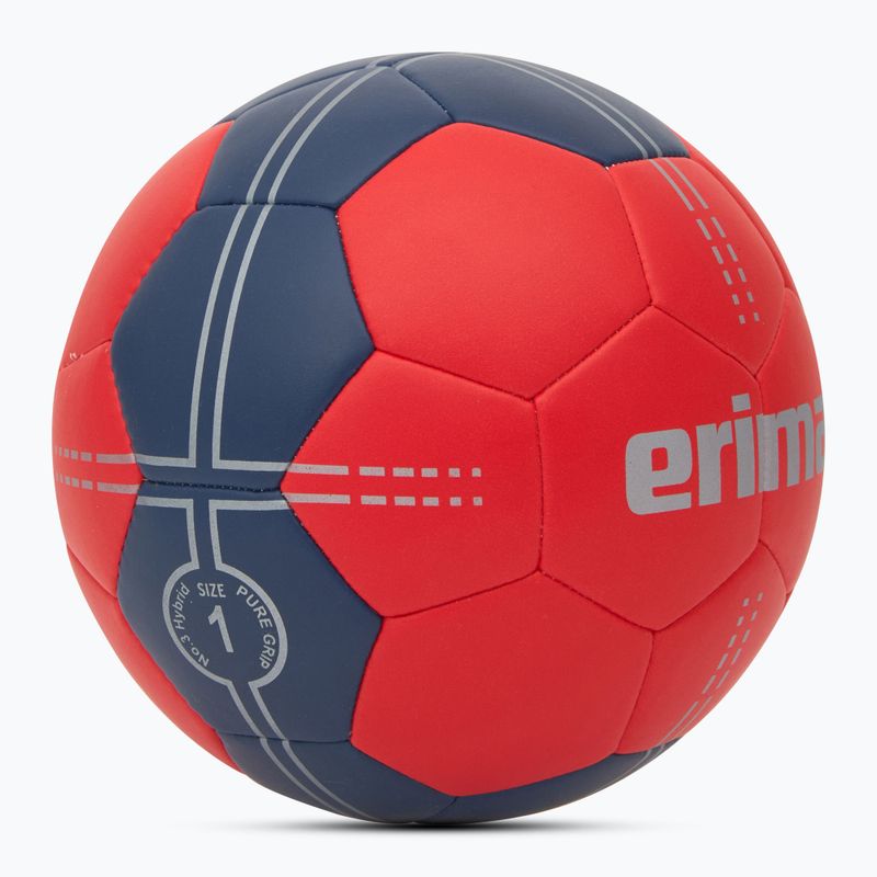 ERIMA Pure Grip Handball No. 3 Hybrid red/new navy size 1 2