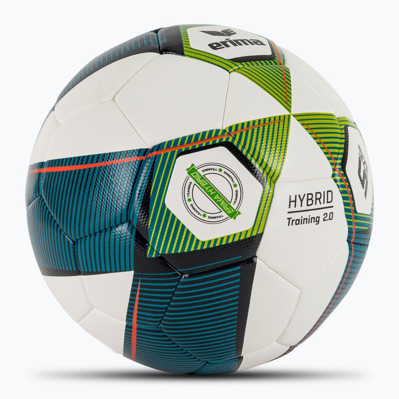 ERIMA Hybrid Training 2.0 football mykonos blue/lime size 5 2