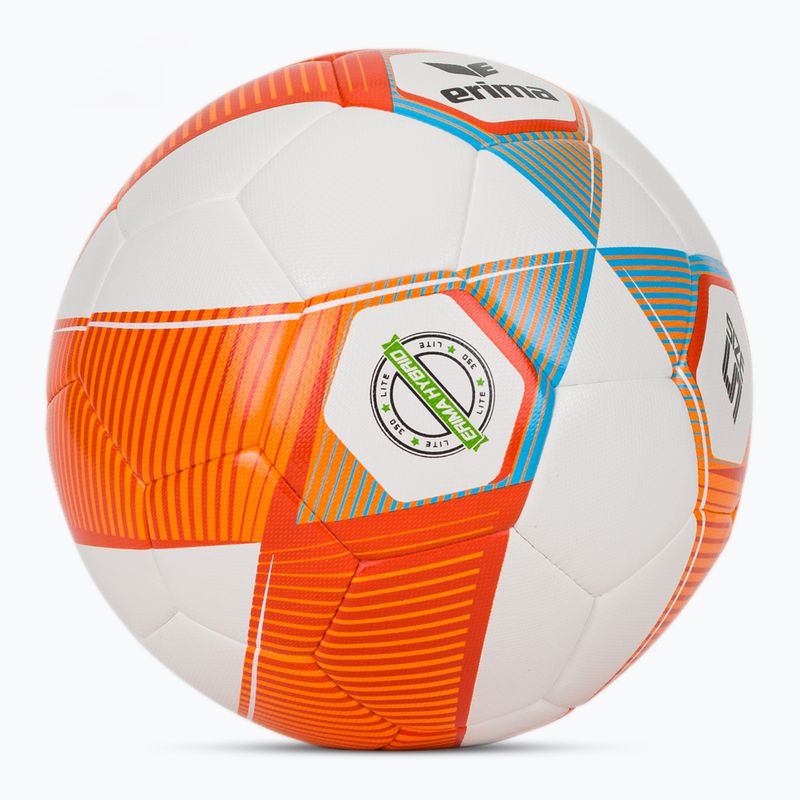 Children's football Erima Hybrid Lite 350 size 5 neon orange/curacao 2