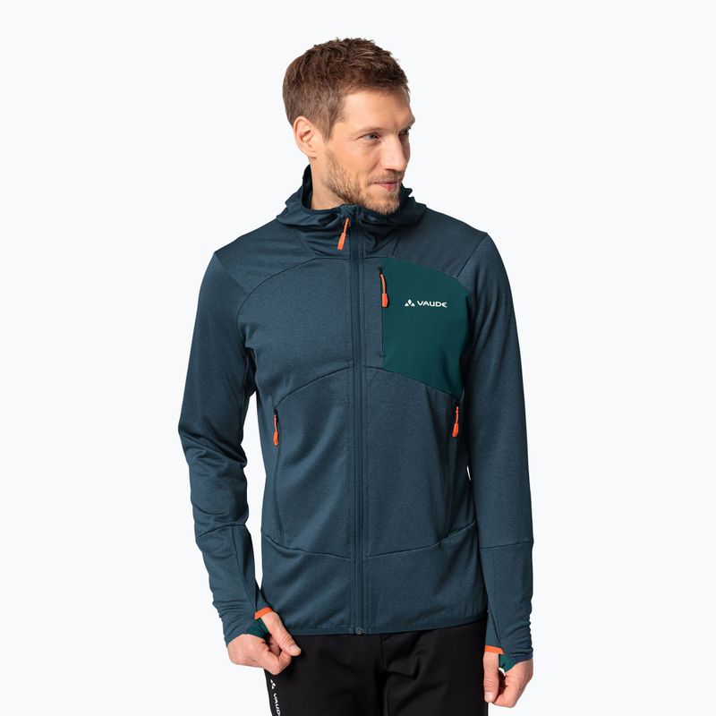 Men's VAUDE Monviso Fleece II sweatshirt dark sea/green