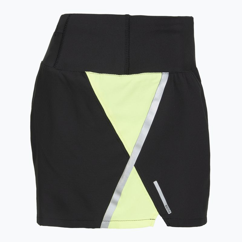 Women's running shorts Puma Run Lite Woven Ultra Shorts black/neon 4