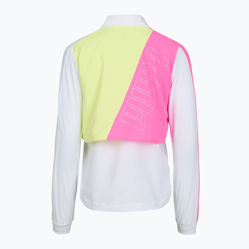 Women's running jacket Puma Run Lite Woven Ultra Jacket pink/neon/white 2