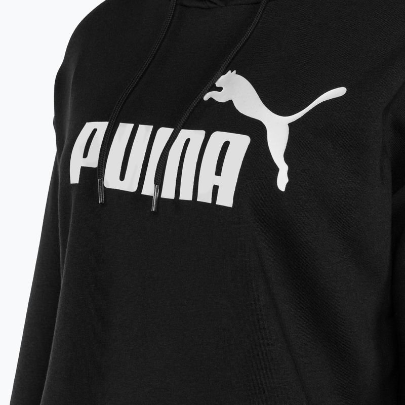 Women's PUMA ESS Cropped Logo Hoodie TR puma black 3