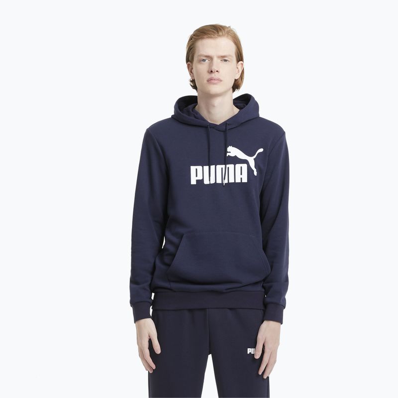 Men's PUMA Essentials Big Logo Hoodie TR peacoat