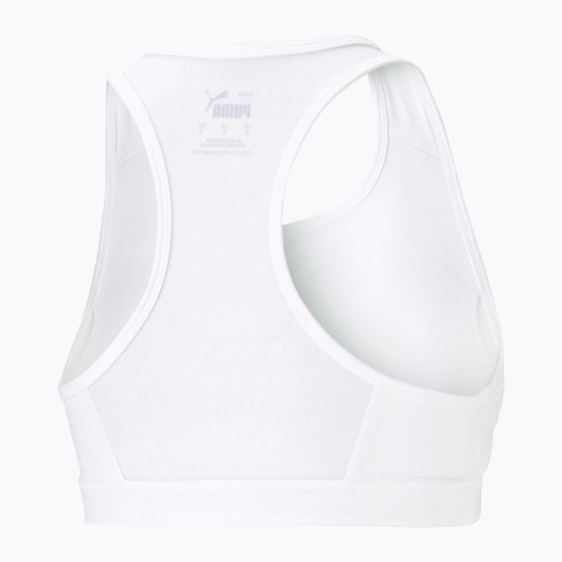 PUMA Mid Impact 4Keeps Graphic PM fitness bra white 520306 52 7