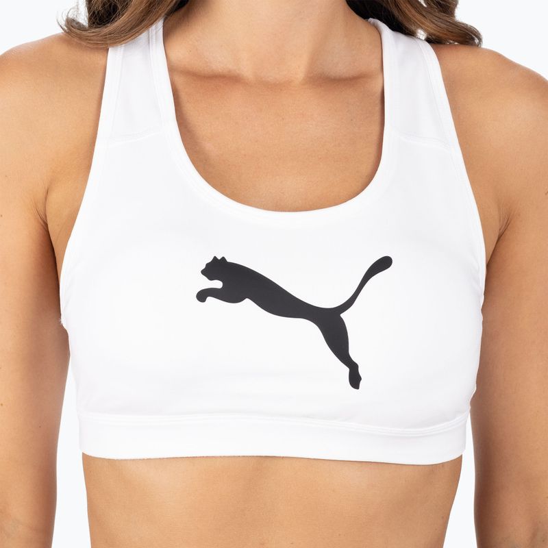 PUMA Mid Impact 4Keeps Graphic PM fitness bra white 520306 52 4