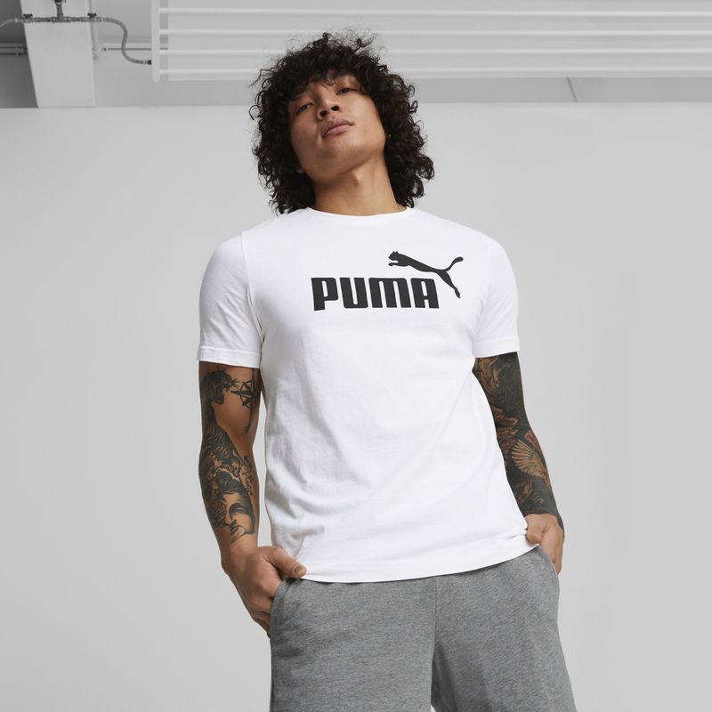 Men's PUMA Ess Logo Tee puma white 3