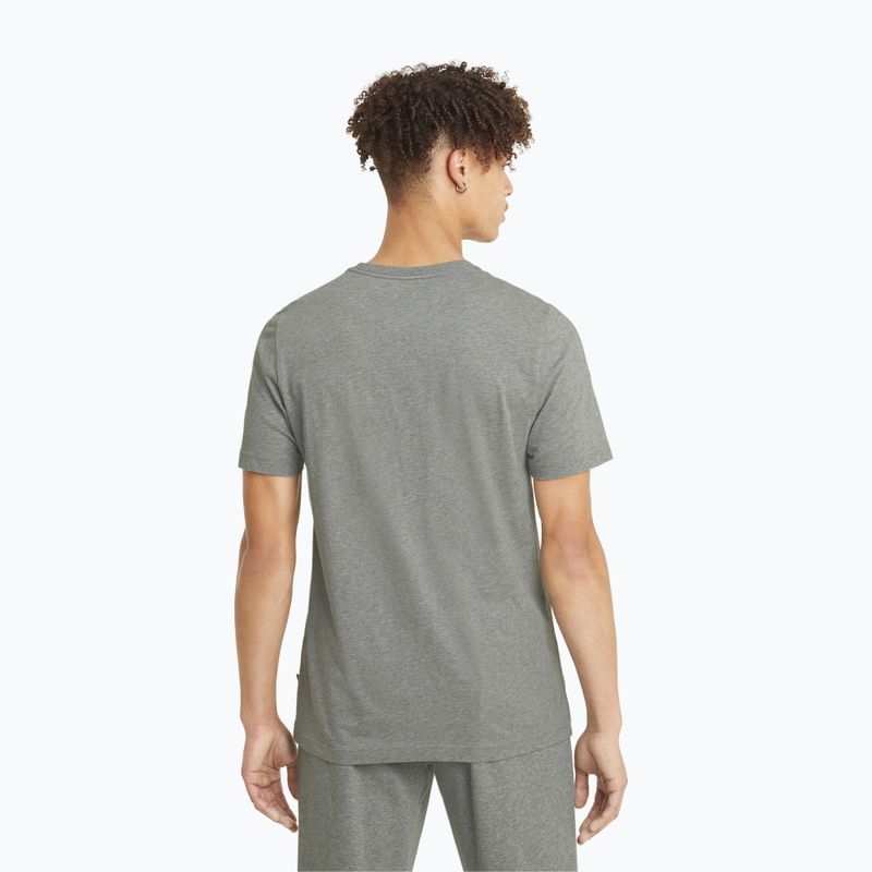 Men's PUMA Ess Small Logo Tee medium gray heather/medium gray heather/cat t-shirt 3