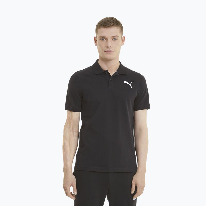 Men's PUMA Ess Pique Polo Shirt puma black/cat