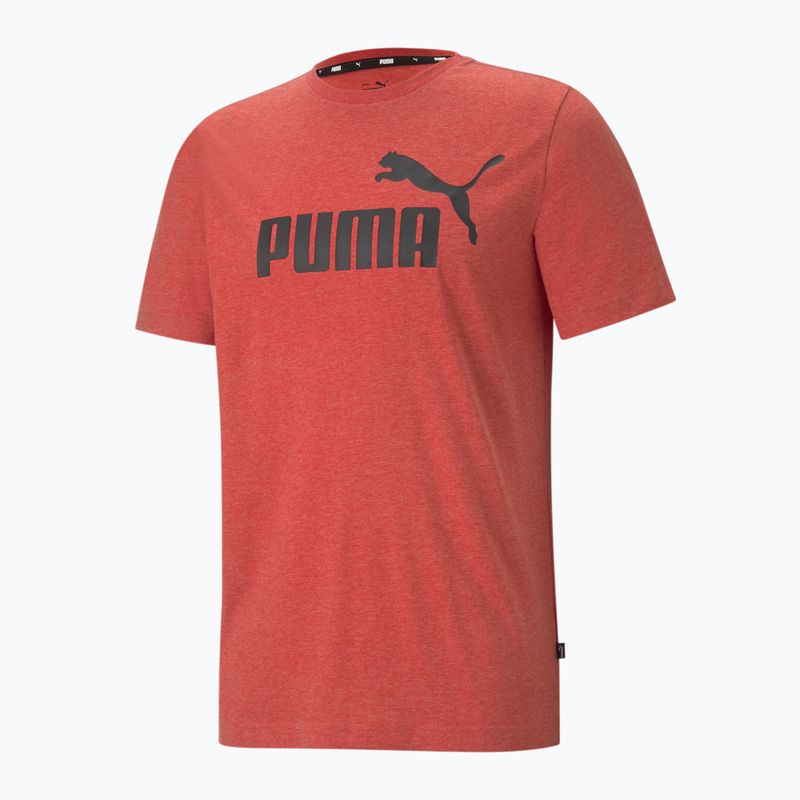 Men's PUMA Essentials Heather Tee high risk red 4