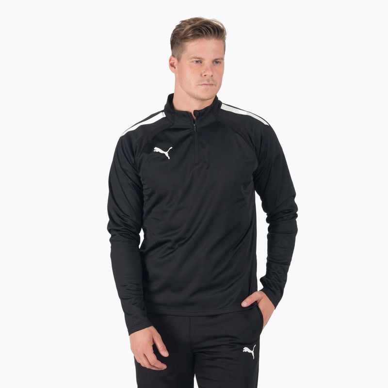 PUMA Teamliga 1/4 Zip Top football sweatshirt black 657236 03