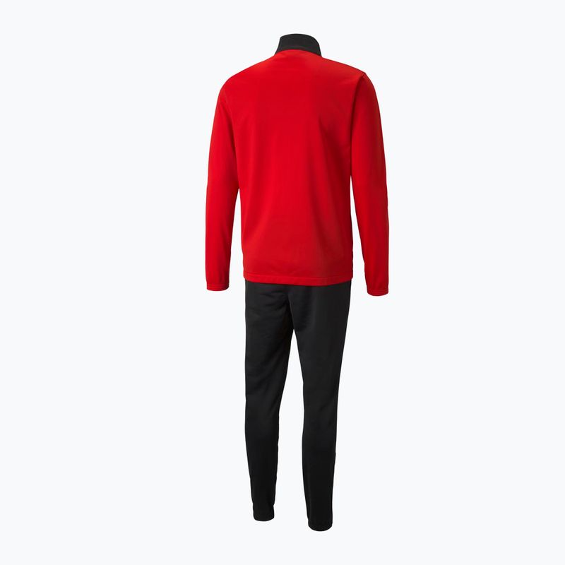 PUMA men's Individualrise Tracksuit black/red 657534 01 7