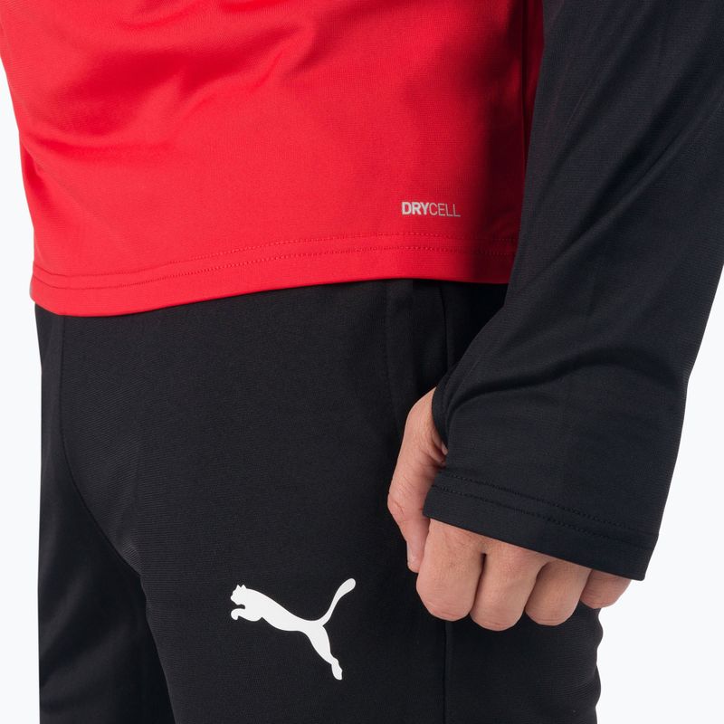 PUMA Teamliga 1/4 Zip Top football sweatshirt red/black 657236 01 5