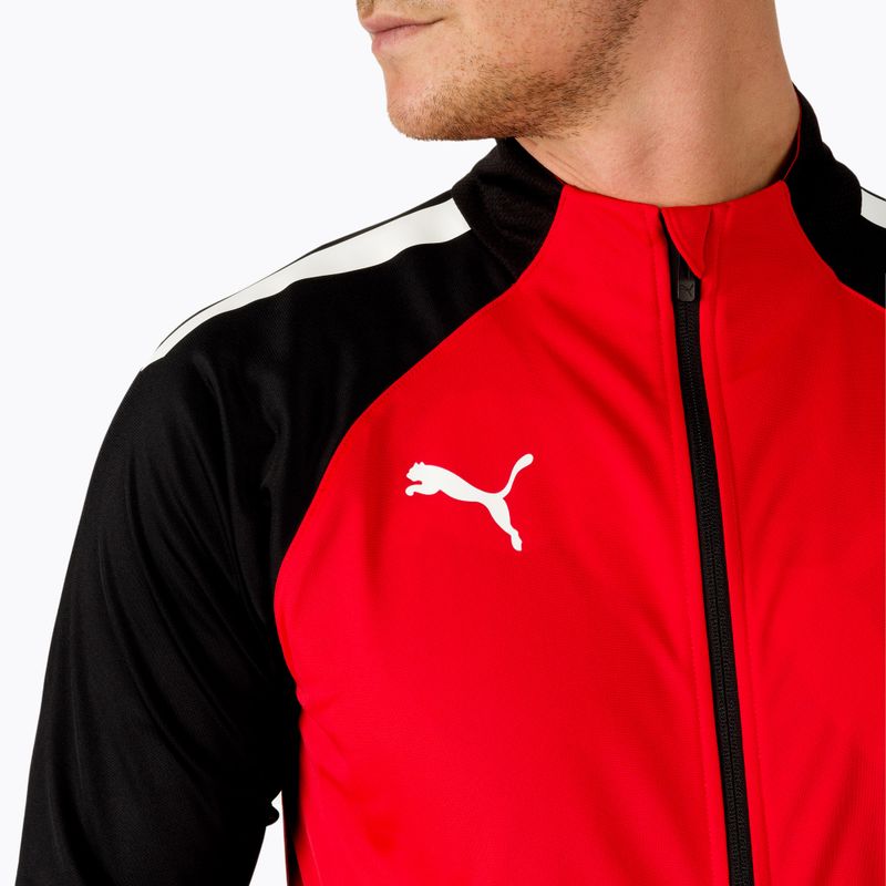 Men's PUMA teamLIGA football sweatshirt red/black 657234 01 5