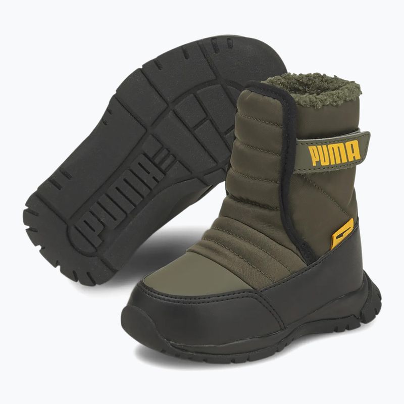 PUMA children's snow boots Nieve Boot WTR AC Inf grape leaf/ saffron 8