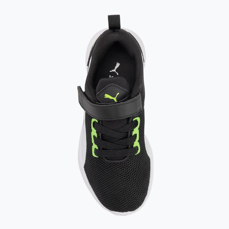 PUMA Flyer Runner V PS children's shoes green flash/puma white 5