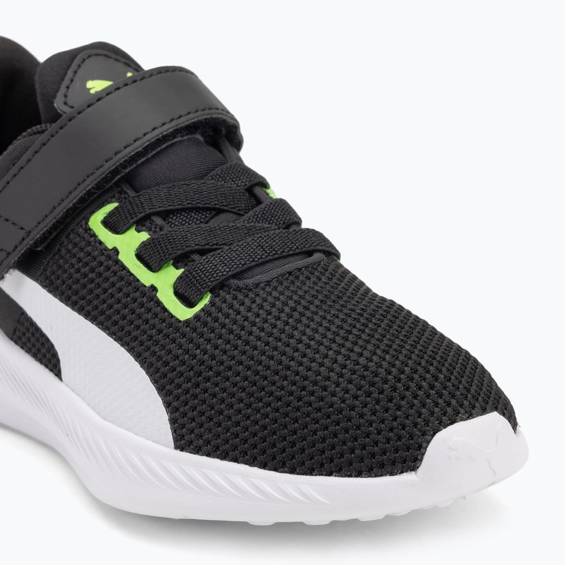 PUMA Flyer Runner V PS children's shoes green flash/puma white 7