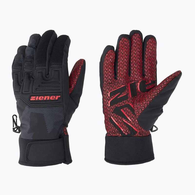 Men's ski glove ZIENER Garim As grey ink/camo