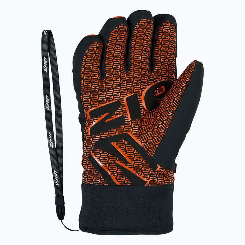 Children's ski gloves ZIENER Lanus-Z AS PR bright orange 3
