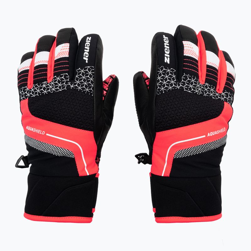 ZIENER Lonzalo AS children's ski glove black/pink 801992 3