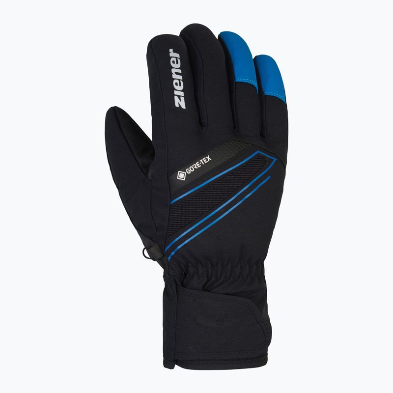 ZIENER Men's Ski Gloves Gunar Gtx alpine black/persian blue 2