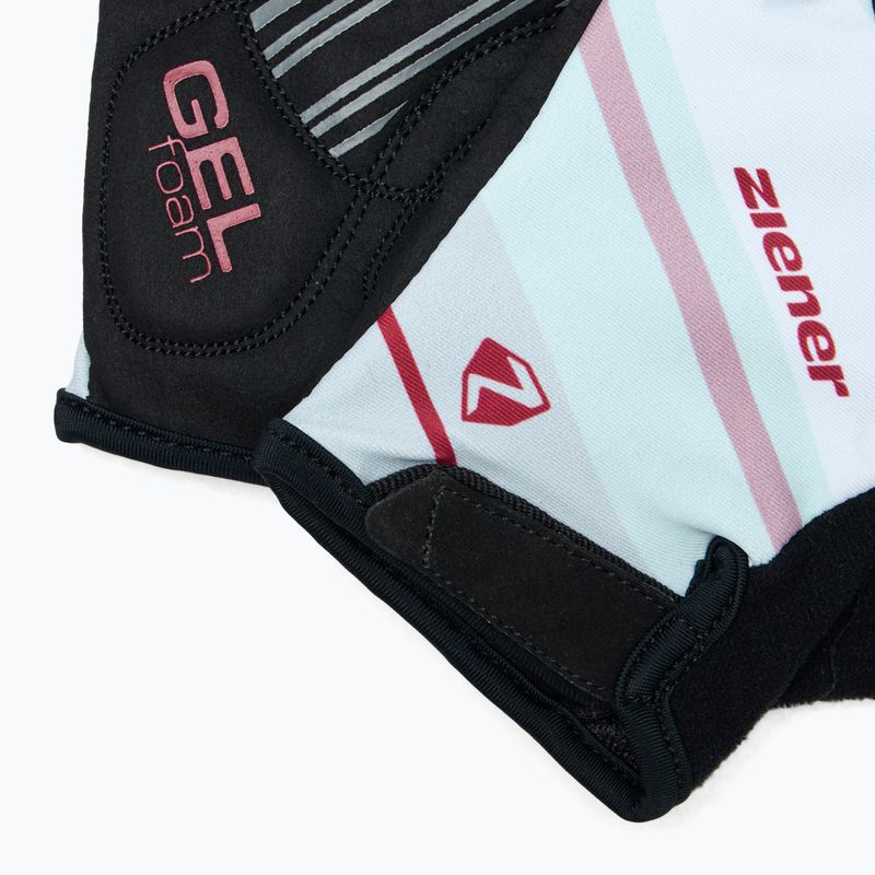 Women's cycling gloves ZIENER MTB Crizy Lady GELfoam sangria red 4