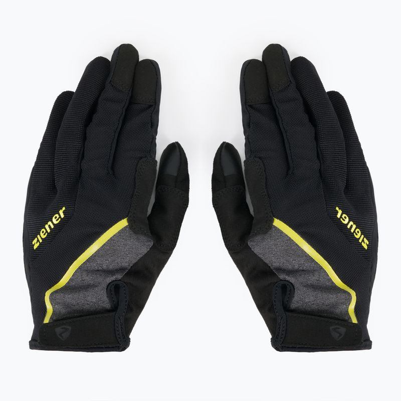 ZIENER MTB Bike Gloves Clyo Touch Long Gel black/yellow Z-988229/338 3