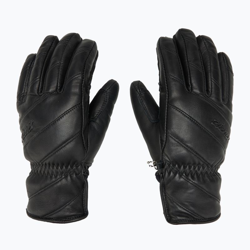 Women's Ski Gloves ZIENER Kuma Aquashield black 3