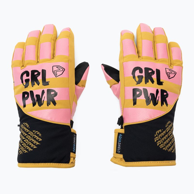 Children's ski glove ZIENER Liwa AS PR pink 801997 2