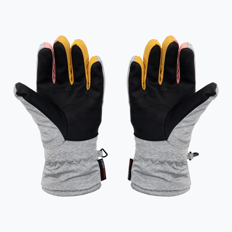 ZIENER Loriko AS children's ski glove grey-pink 801993 3