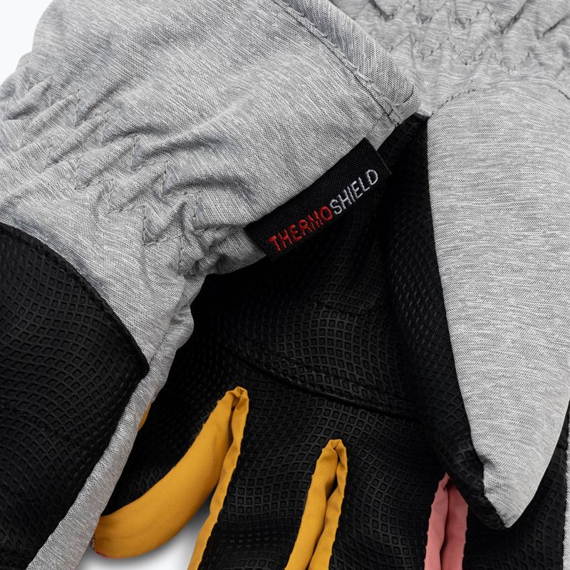 ZIENER Loriko AS children's ski glove grey-pink 801993 5