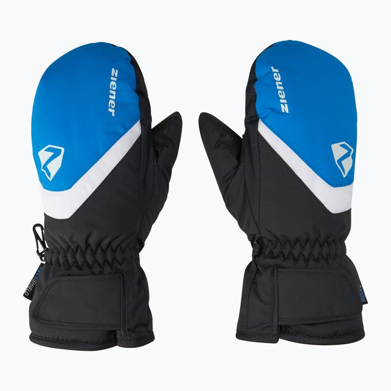 ZIENER Children's Ski Gloves Loriano Aquashield Mitten Persian blue 2