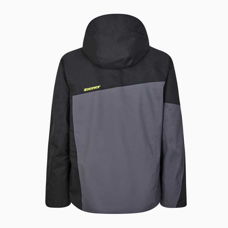 Men's ski jacket ZIENER Tungua black-grey 224203 2