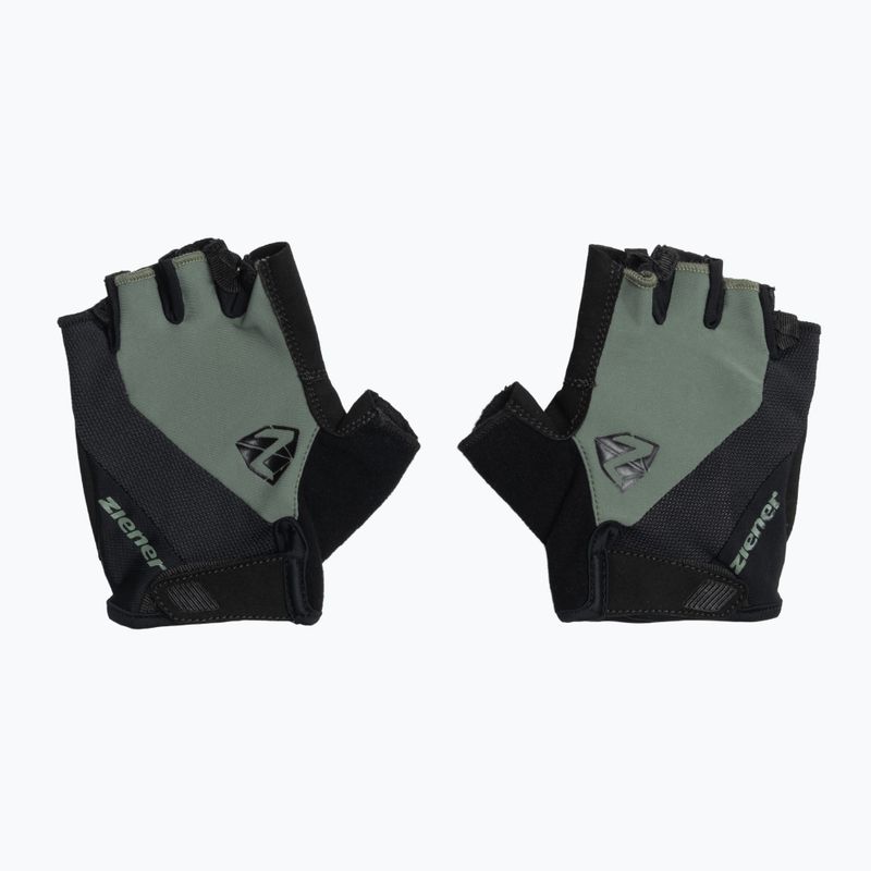 Men's Ziener MTB Collby Gel green stone cycling gloves 2