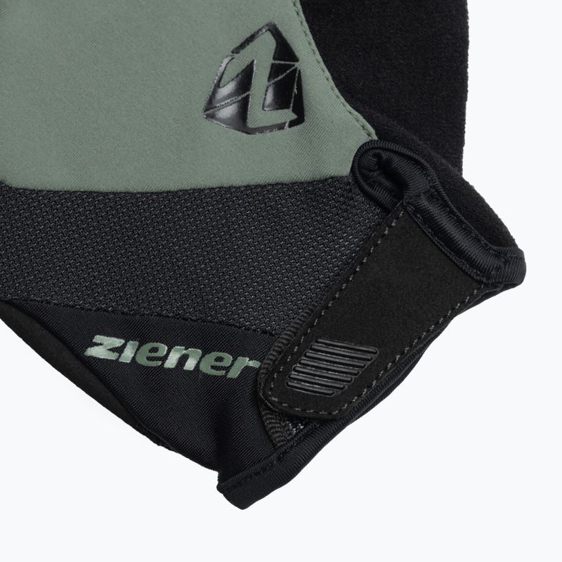Men's Ziener MTB Collby Gel green stone cycling gloves 4