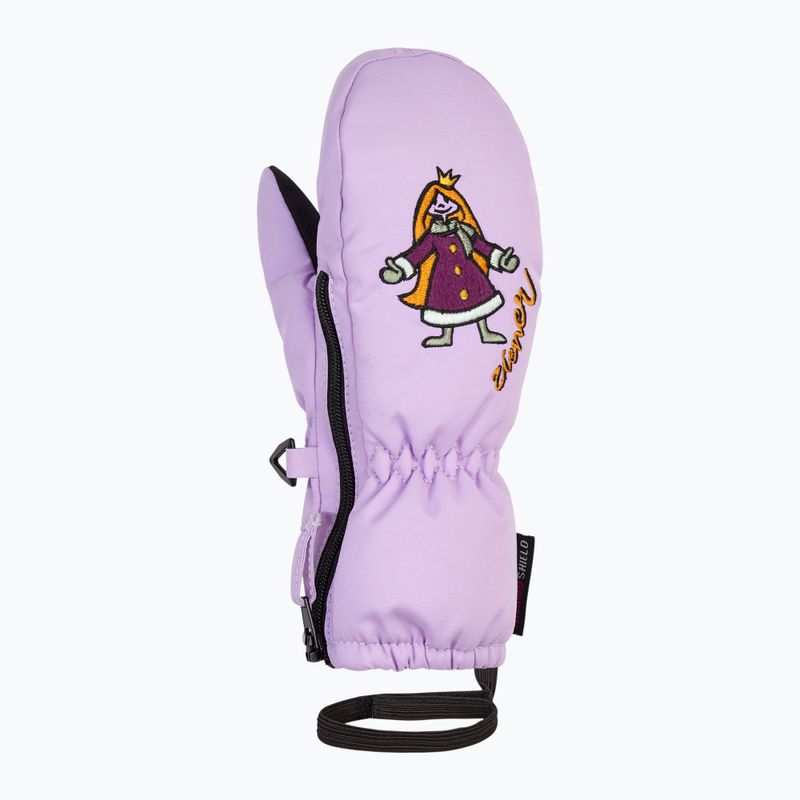 Children's ski glove ZIENER LE Zoo Minis sweet lilac 2