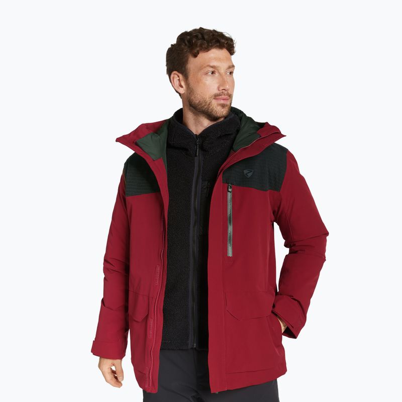 Men's ski jacket ZIENER Traver red cabin 2