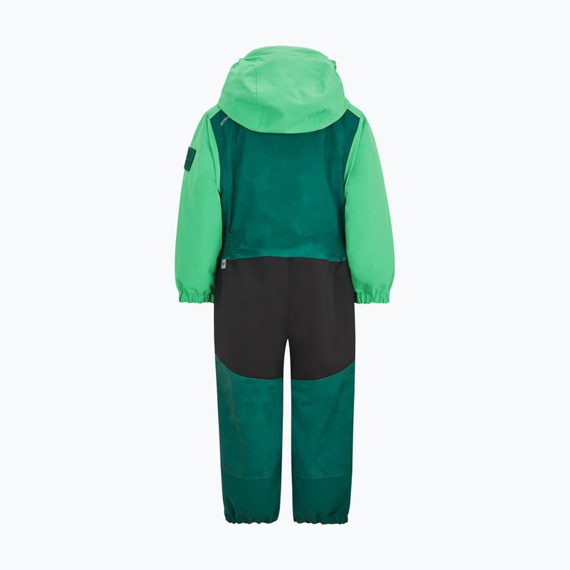 ZIENER Anup Mini tie dye deep green children's ski suit 2