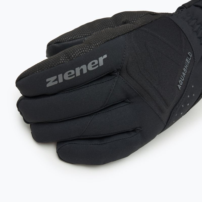 Men's ski gloves ZIENER Gatis Aquashield black 4