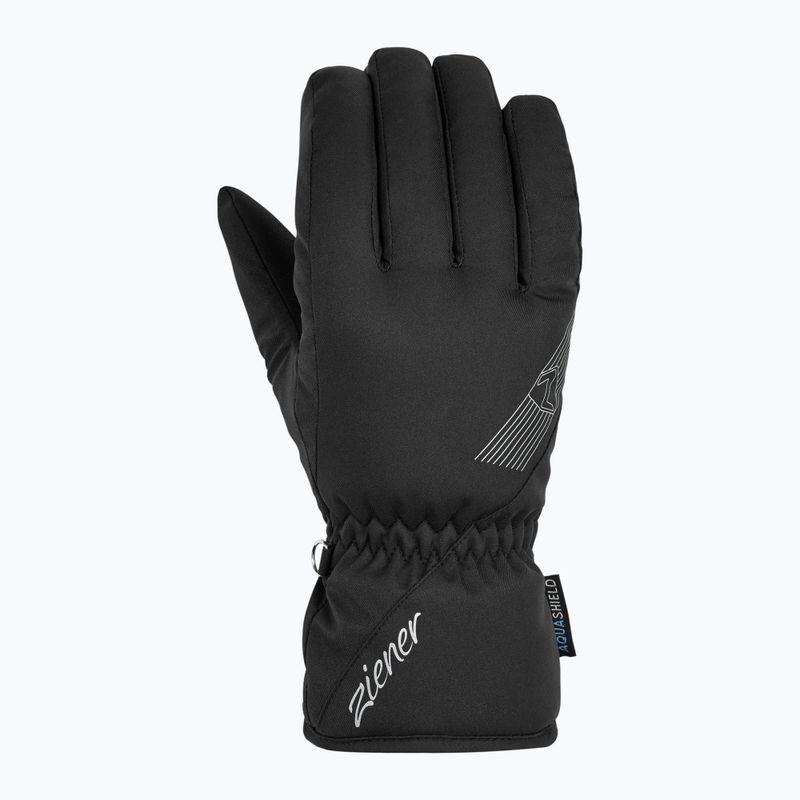 Women's Ski Gloves ZIENER Korena Aquashield black 2
