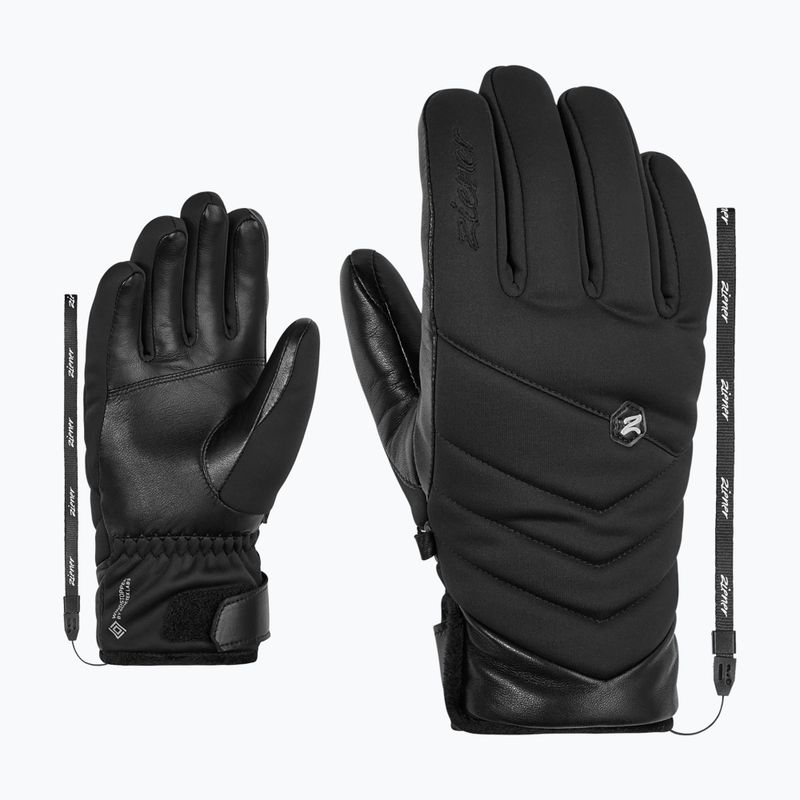 Women's Ski Gloves ZIENER Kilja WS PR black 6