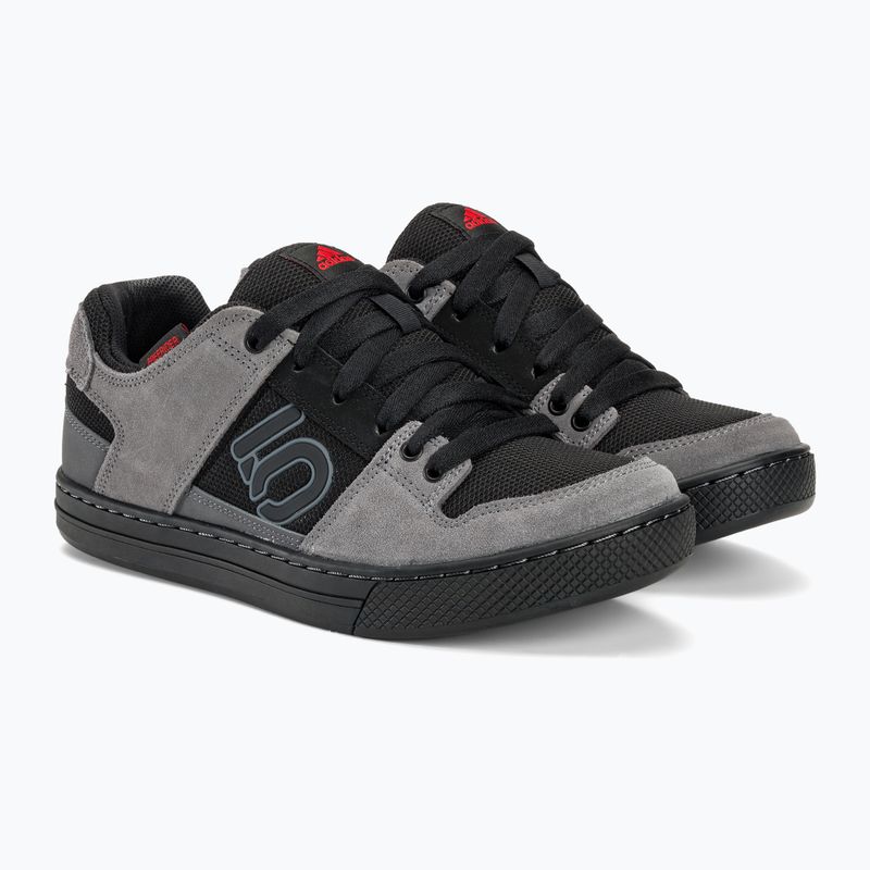 Men's platform cycling shoes adidas FIVE TEN Freerider grey five/core black/grey four FW2836 5
