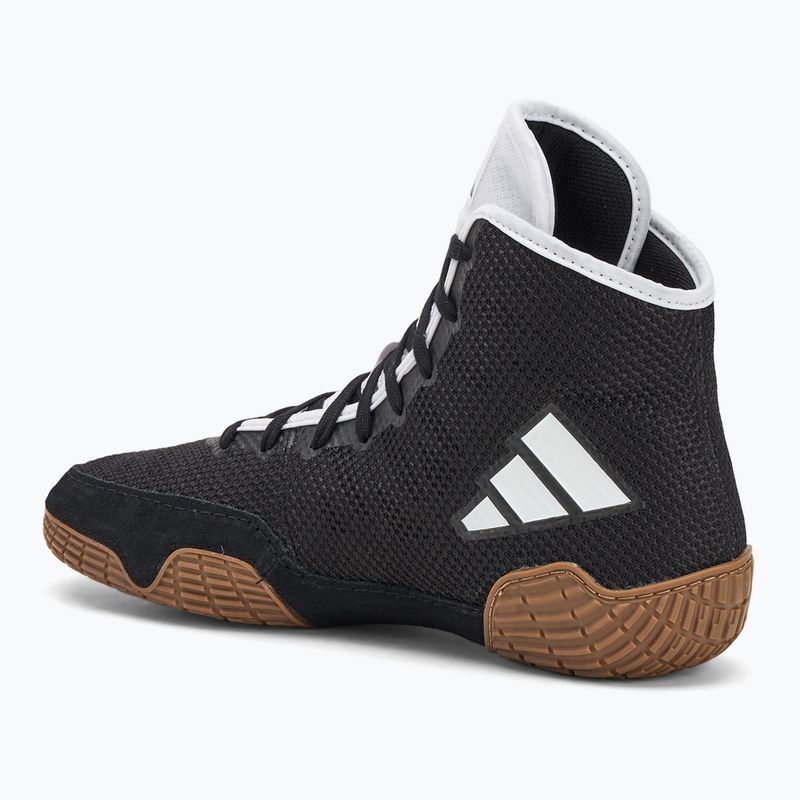 Men's adidas Tech Fall 2.0 core black/cloud white wrestling shoes 3