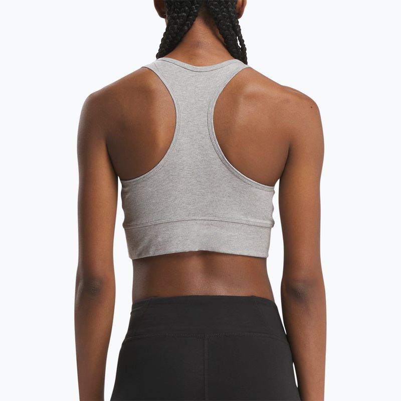 Reebok Identity Big Logo medium grey heather/white women's training bra 3