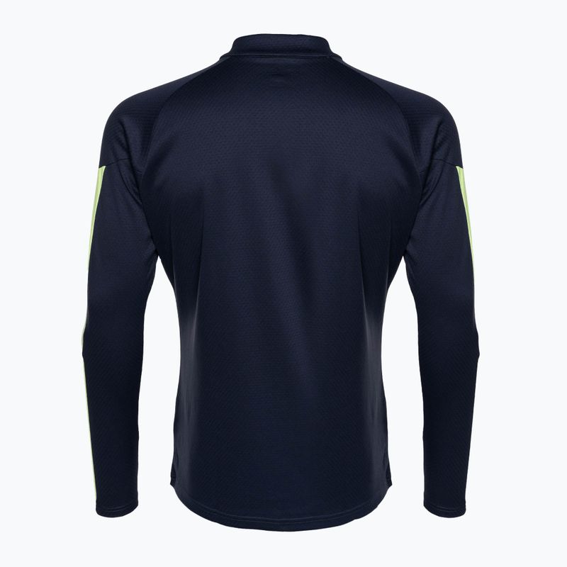 Men's PUMA Individual Final 1/4 Zip football shirt navy blue 658039 47 2