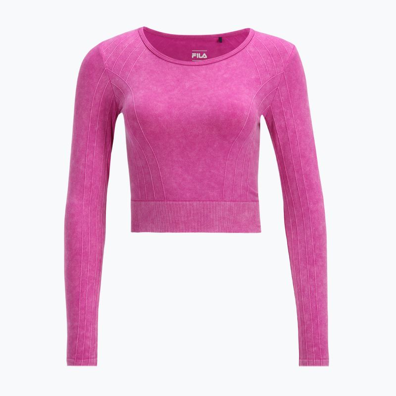 FILA women's Radnor Semless Cropped wild aster t-shirt 3