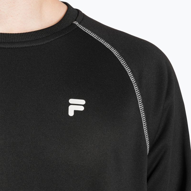 Men's FILA Landin Raglan Crew Sweatshirt black 3